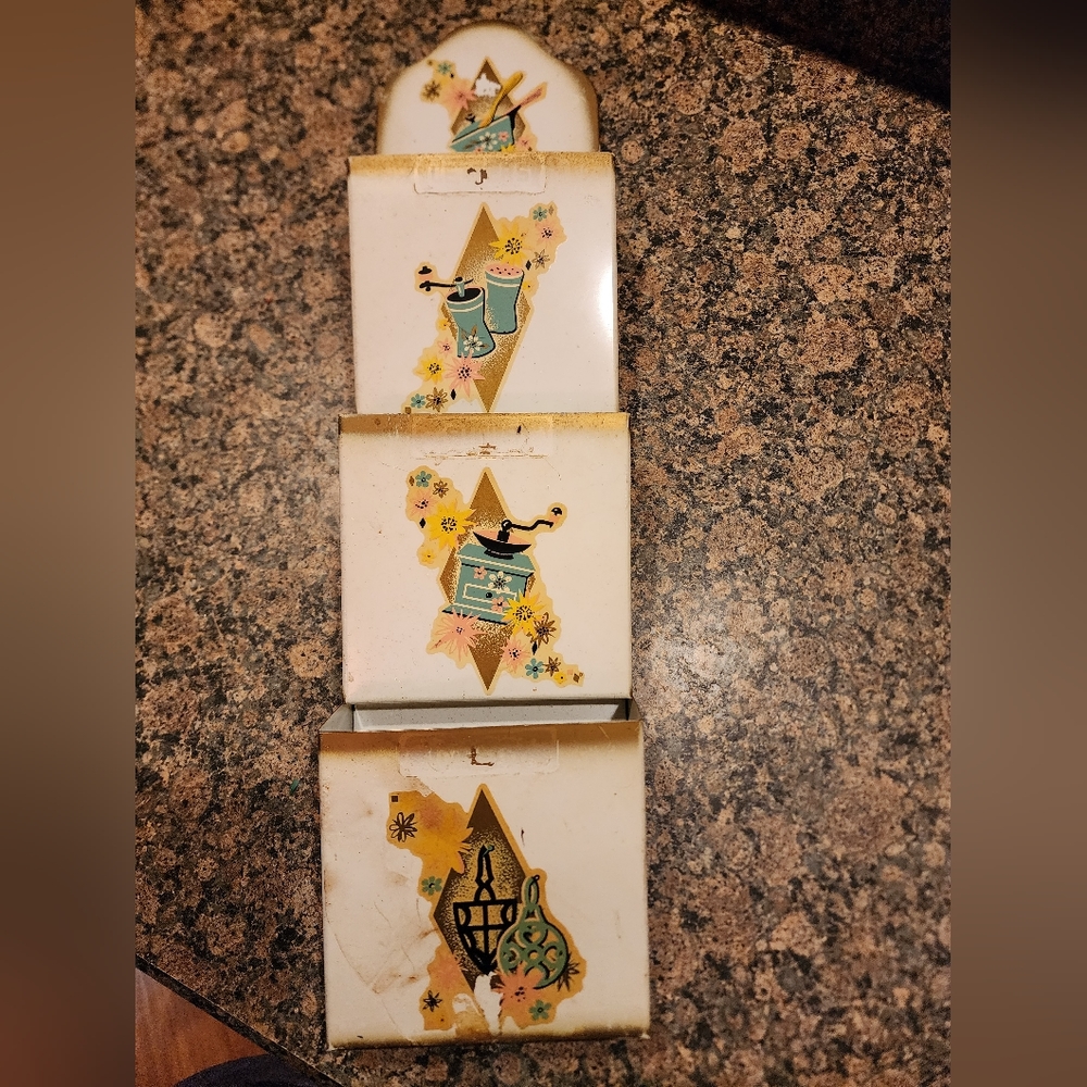 Vintage MCM Letter Holder, 3 Slots